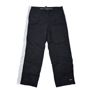 Nike Black Track Pants with White Stripe